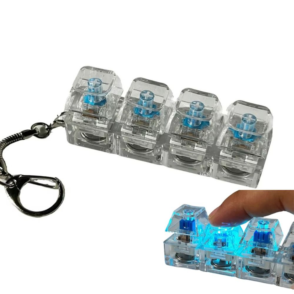 Office Tech Accessories - 4-Key Fidget Keyboard Keycap Stress Relief
