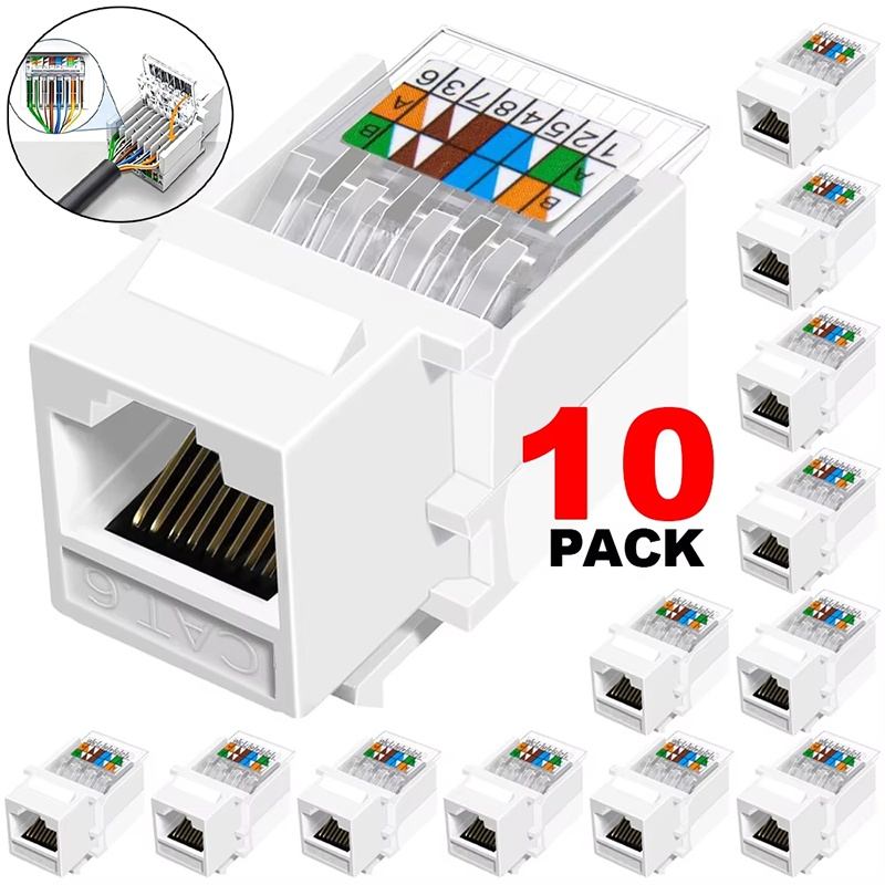 10pcs Cat6 RJ45 Network Module - Patch Panel Cat6 recension och pris