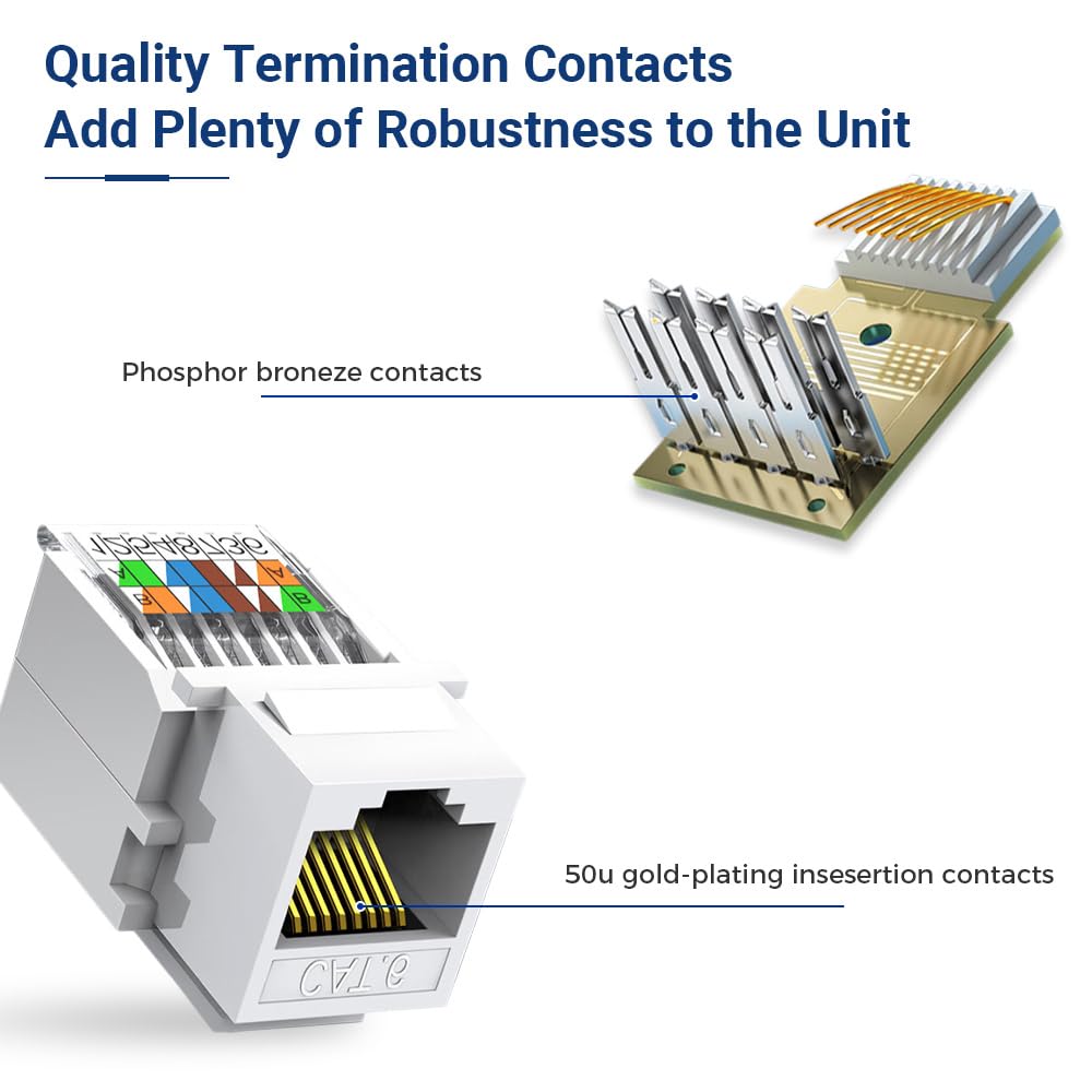 10pcs Cat6 RJ45 Network Module - Patch Panel Cat6 recension och pris