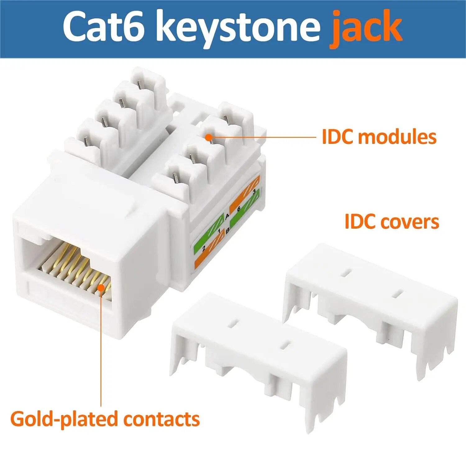 ZoeRax 10-Pack RJ45 Keystone J - Patch Panel Cat6 recension och pris
