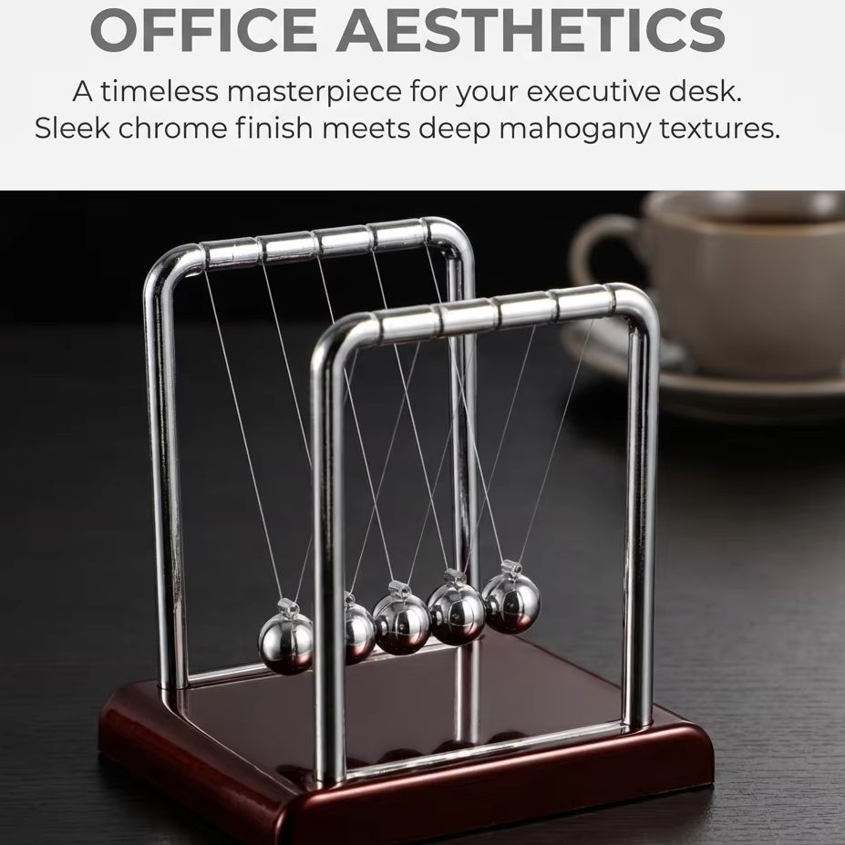 Newton Cradle Balance Pendulum - Office Technologies recension och pris