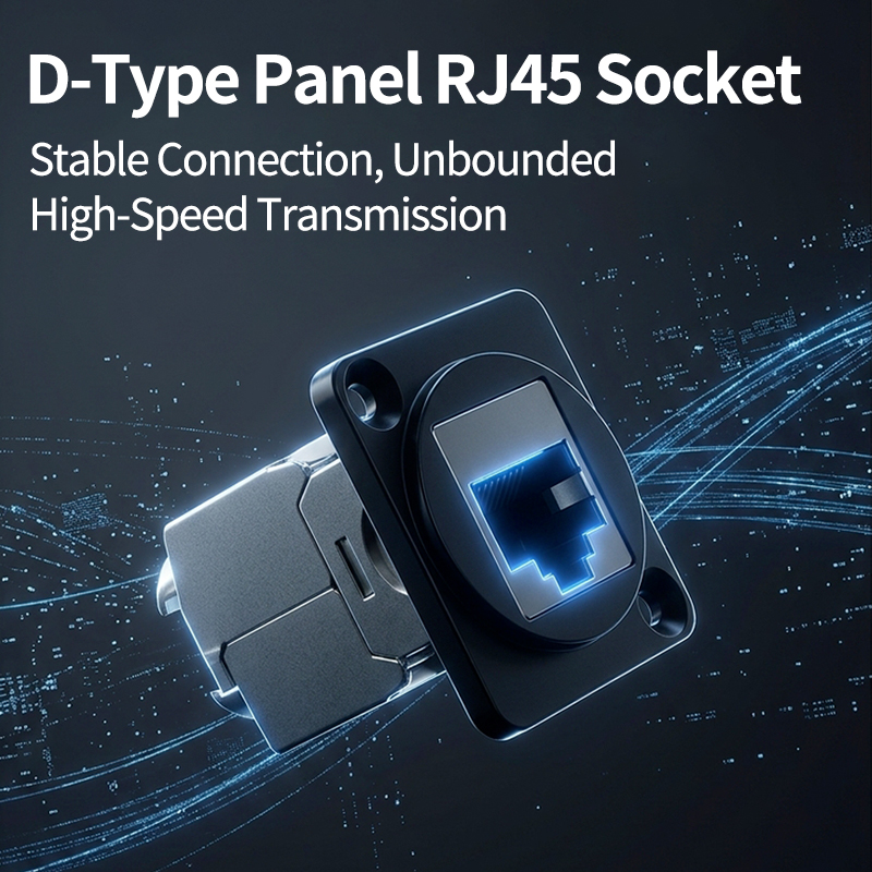 D-Type Panel Mount RJ45 Socket - Patch Panel Cat6 recension och pris